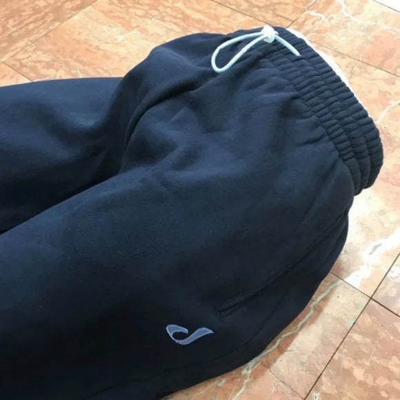 Men's Davoucci Navy Heavy Fleece Sweatpants NWT - Picture 3 of 4